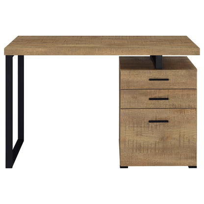  Coaster Furniture Brennan 800787 47-inch 3-drawer Office Computer Desk - Mango IMAGE 4