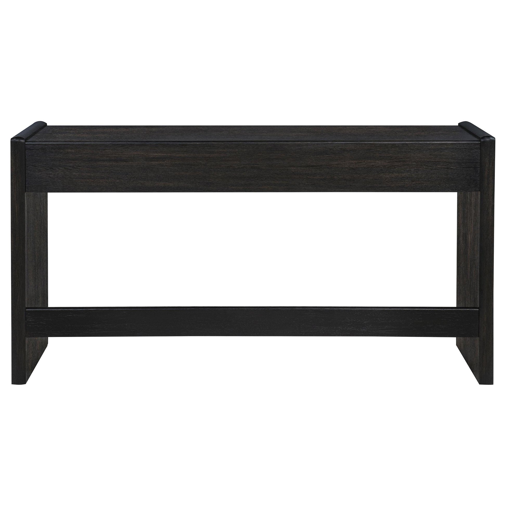  Coaster Furniture Leandro 800790 2-drawer Home Office Writing Desk - Burnished Black IMAGE 11