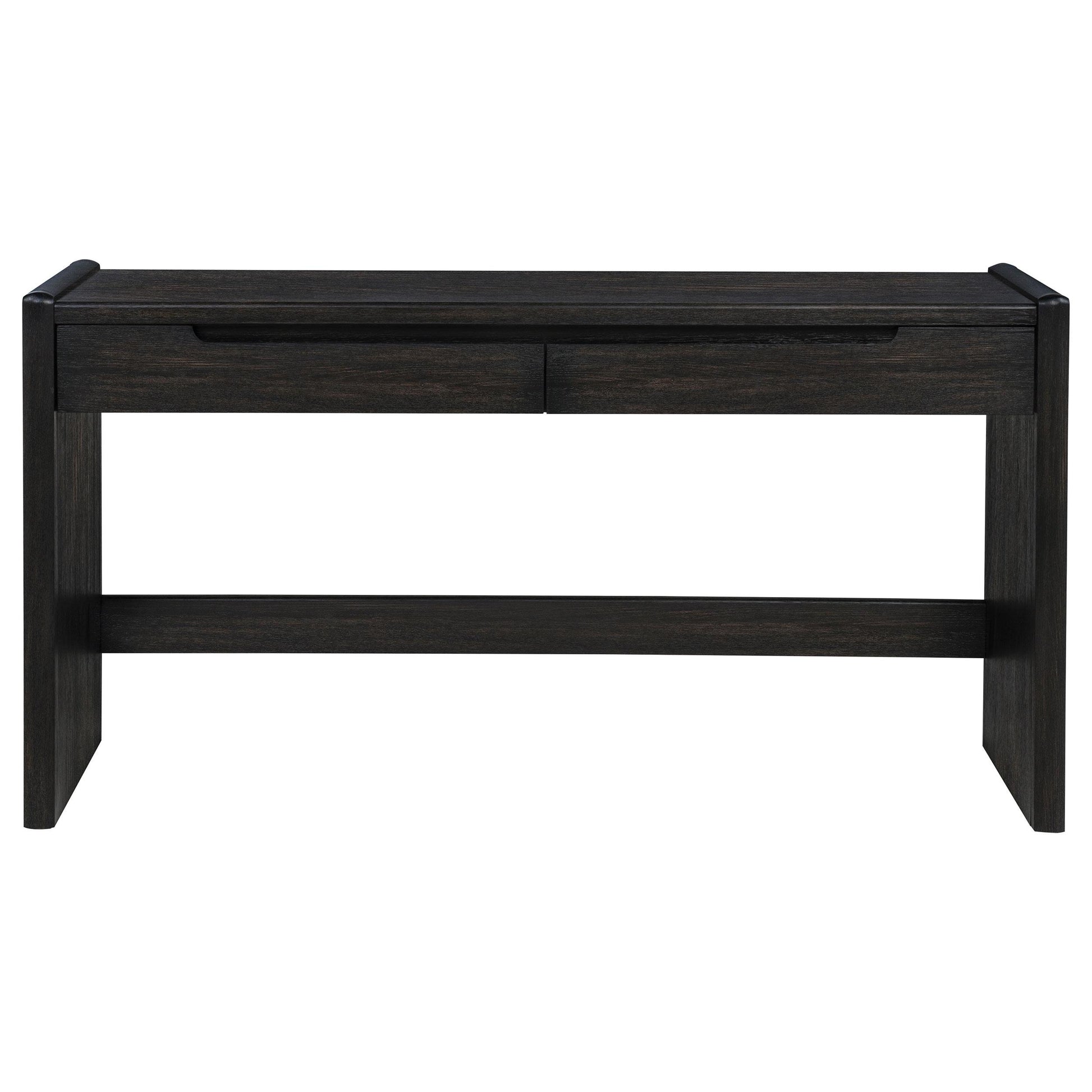  Coaster Furniture Leandro 800790 2-drawer Home Office Writing Desk - Burnished Black IMAGE 13