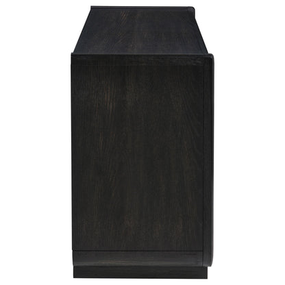  Coaster Furniture Leandro 800790 2-drawer Home Office Writing Desk - Burnished Black IMAGE 3