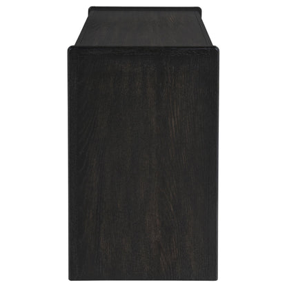  Coaster Furniture Leandro 800790 2-drawer Home Office Writing Desk - Burnished Black IMAGE 5