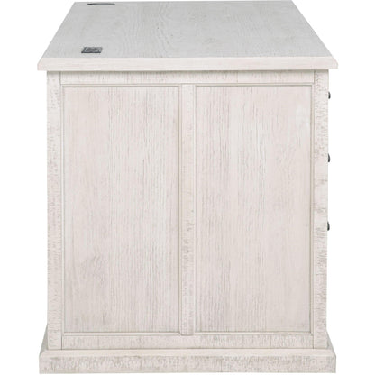  Coaster Furniture Altidore 800796 68-inch 7-drawer Executive Home Office Desk - Distressed White IMAGE 8