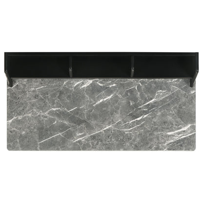 Coaster Furniture Besler 801076 47-inch SmartTop Writing Desk with Shelf - Grey Stone/Black IMAGE 6