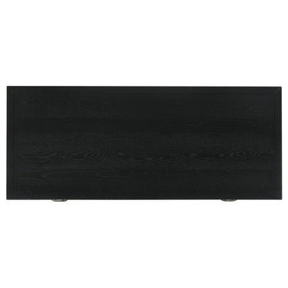  Coaster Furniture Goodson 801586 64-inch 4-Drawer Double Pedestal Computer Desk - Black IMAGE 6