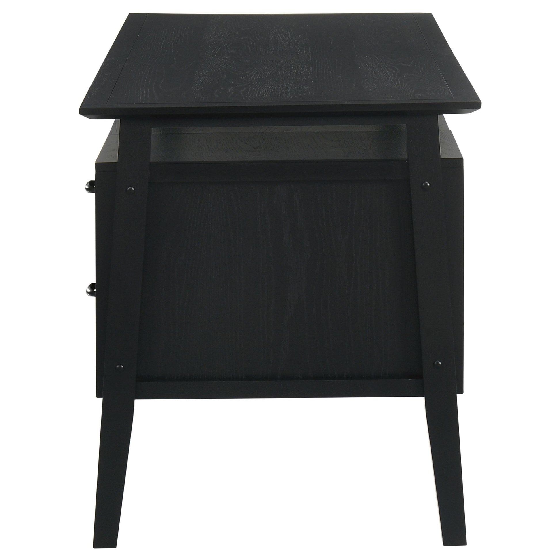  Coaster Furniture Goodson 801586 64-inch 4-Drawer Double Pedestal Computer Desk - Black IMAGE 7