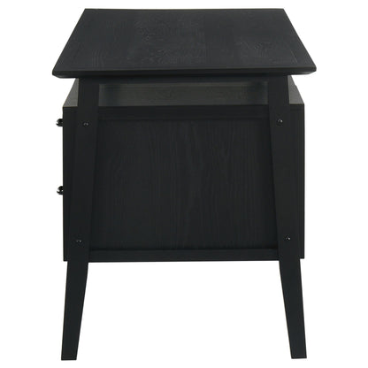  Coaster Furniture Goodson 801586 64-inch 4-Drawer Double Pedestal Computer Desk - Black IMAGE 7