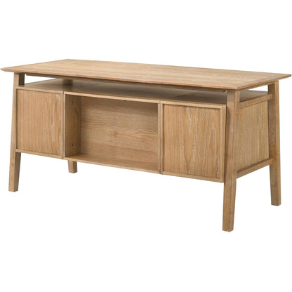  Coaster Furniture Goodson 801587 64-inch 4-Drawer Double Pedestal Computer Desk  - Distressed Light Brown IMAGE 10