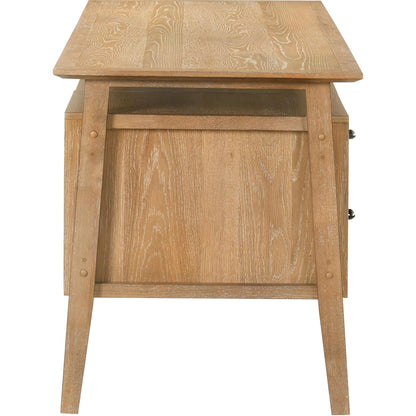  Coaster Furniture Goodson 801587 64-inch 4-Drawer Double Pedestal Computer Desk  - Distressed Light Brown IMAGE 11