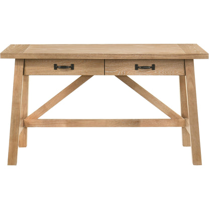  Coaster Furniture Fabian 801605 54-inch 2-drawer Computer Writing Desk  - Distressed Light Brown IMAGE 5