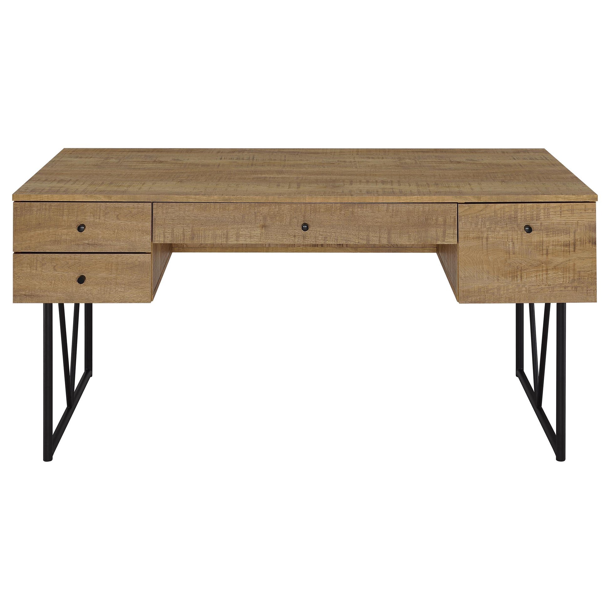 Coaster Furniture Analiese 801851 63-inch 4-drawer Writing Desk - Mango IMAGE 2