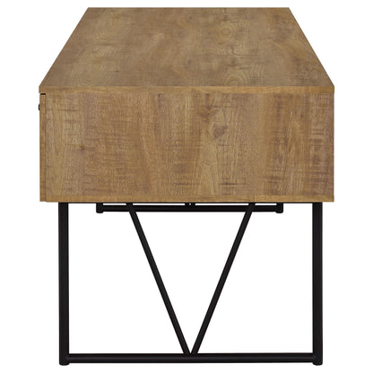 Coaster Furniture Analiese 801851 63-inch 4-drawer Writing Desk - Mango IMAGE 3
