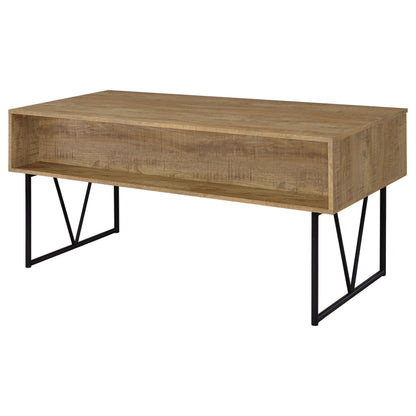  Coaster Furniture Analiese 801851 63-inch 4-drawer Writing Desk - Mango IMAGE 7