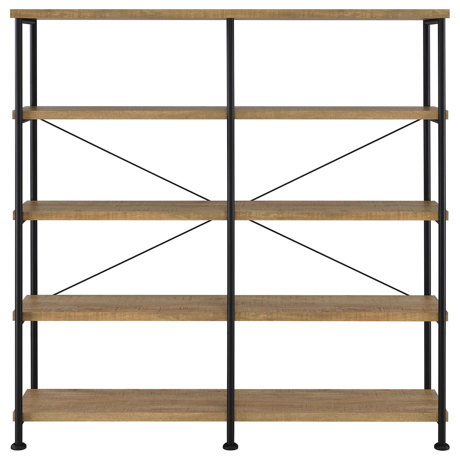  Coaster Furniture Analiese 801853 63-inch 4-shelf Double Bookshelf - Mango IMAGE 10