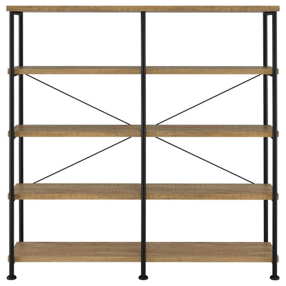  Coaster Furniture Analiese 801853 63-inch 4-shelf Double Bookshelf - Mango IMAGE 10