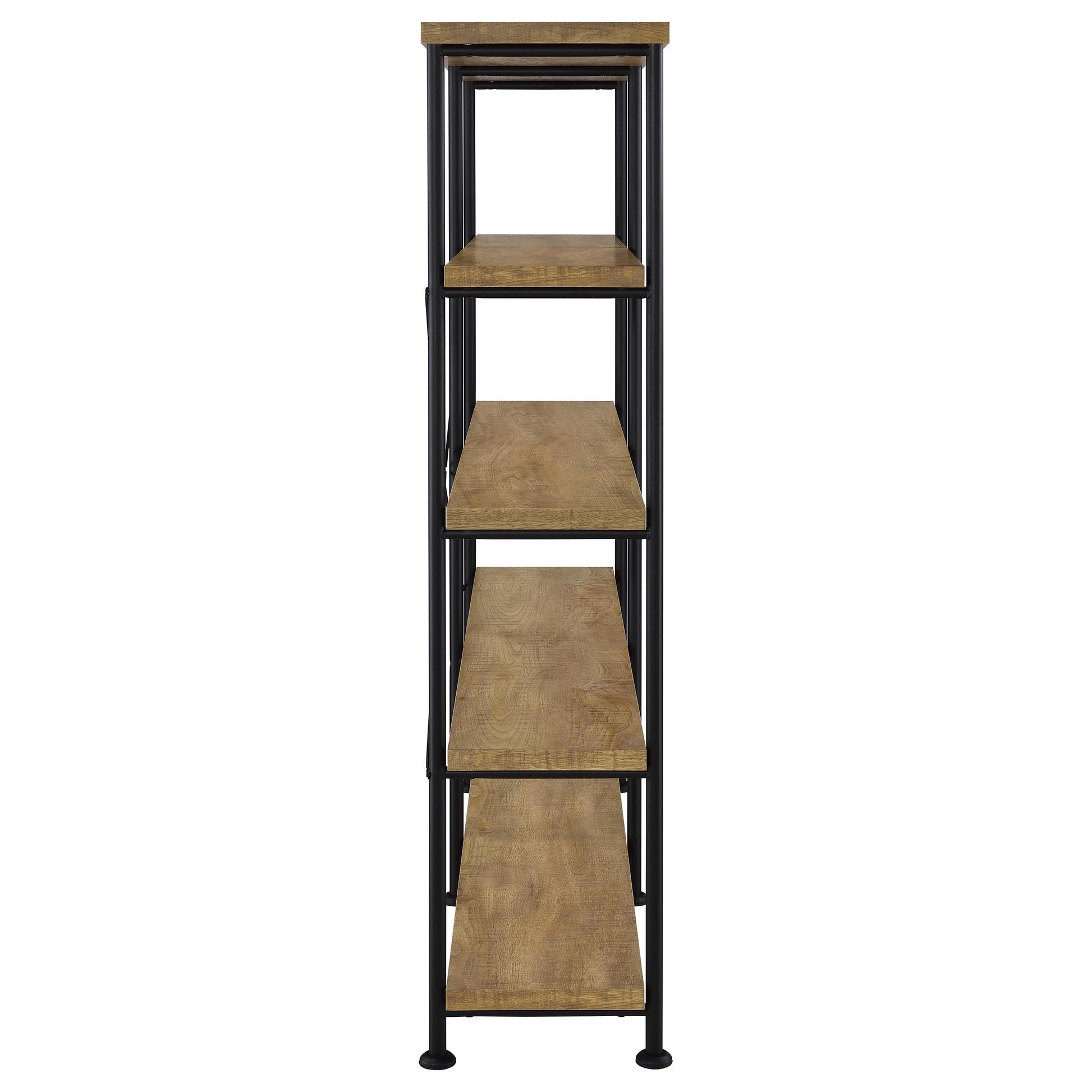  Coaster Furniture Analiese 801853 63-inch 4-shelf Double Bookshelf - Mango IMAGE 6