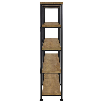  Coaster Furniture Analiese 801853 63-inch 4-shelf Double Bookshelf - Mango IMAGE 6