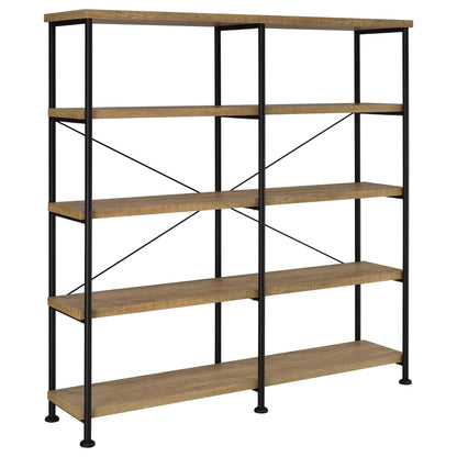  Coaster Furniture Analiese 801853 63-inch 4-shelf Double Bookshelf - Mango IMAGE 7