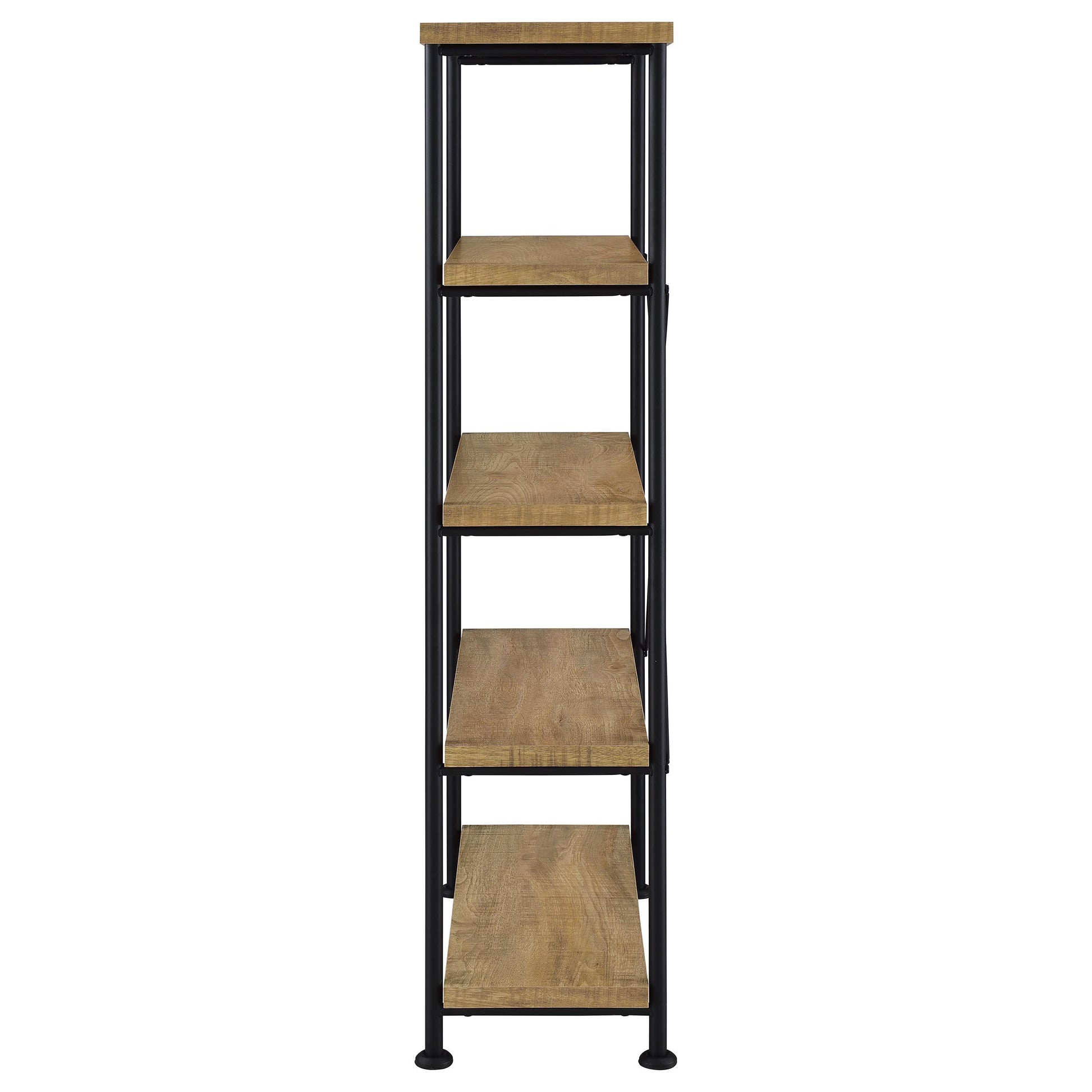  Coaster Furniture Analiese 802003 63-inch 4-shelf Bookshelf - Mango IMAGE 4