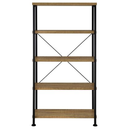  Coaster Furniture Analiese 802003 63-inch 4-shelf Bookshelf - Mango IMAGE 8