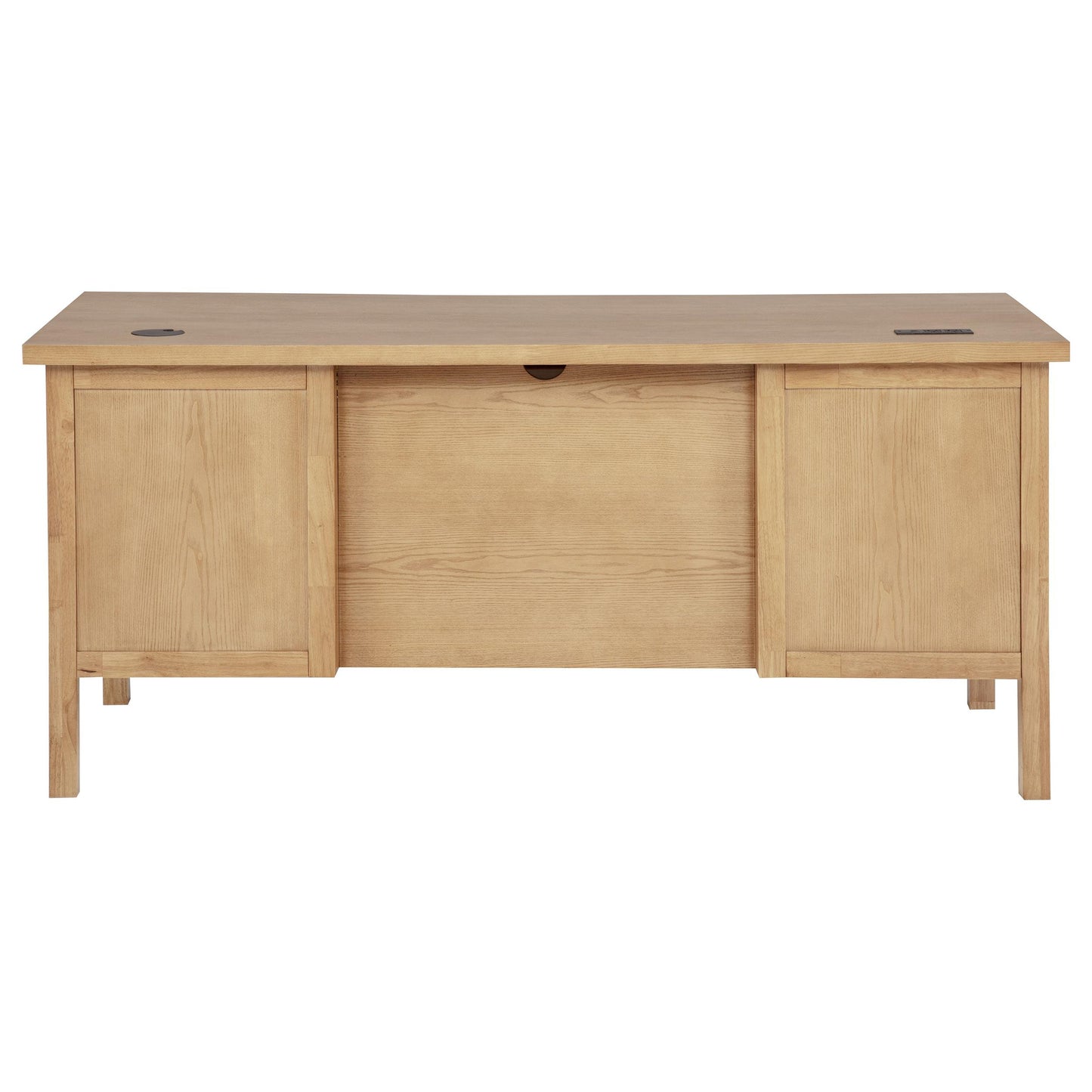  Coaster Furniture Vermes 802062 66-inch 7-drawer Computer Desk with Power Outlet - Light Ash IMAGE 10
