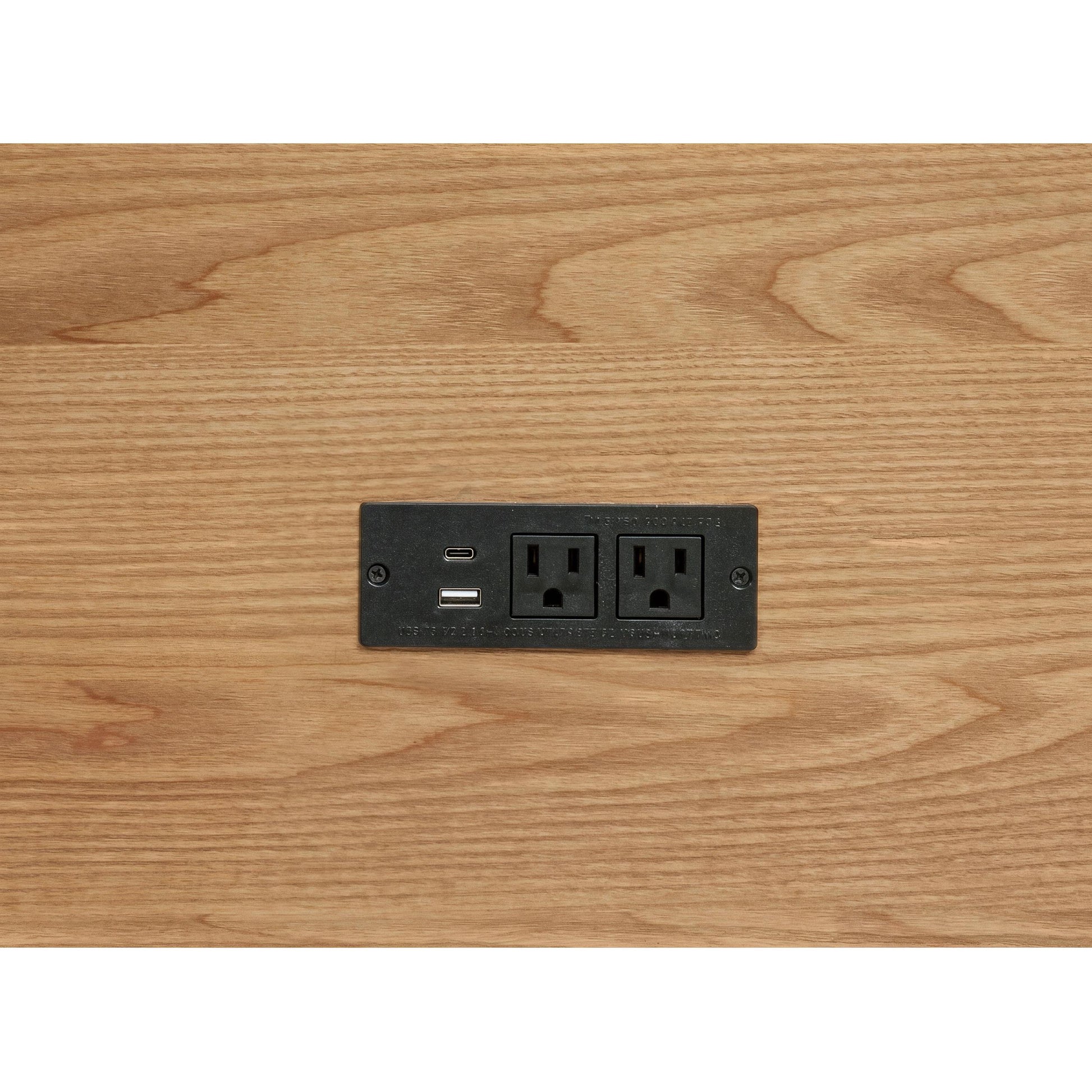  Coaster Furniture Vermes 802062 66-inch 7-drawer Computer Desk with Power Outlet - Light Ash IMAGE 14