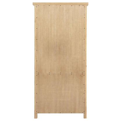  Coaster Furniture Vermes 802063 72-inch 2-door Home Office Cabinet Bookcase - Light Ash IMAGE 8