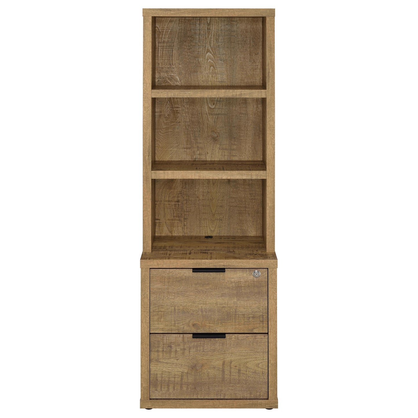  Coaster Furniture Westpark 802693 3-shelf Bookcase USB and Lockable Drawer - Mango IMAGE 12