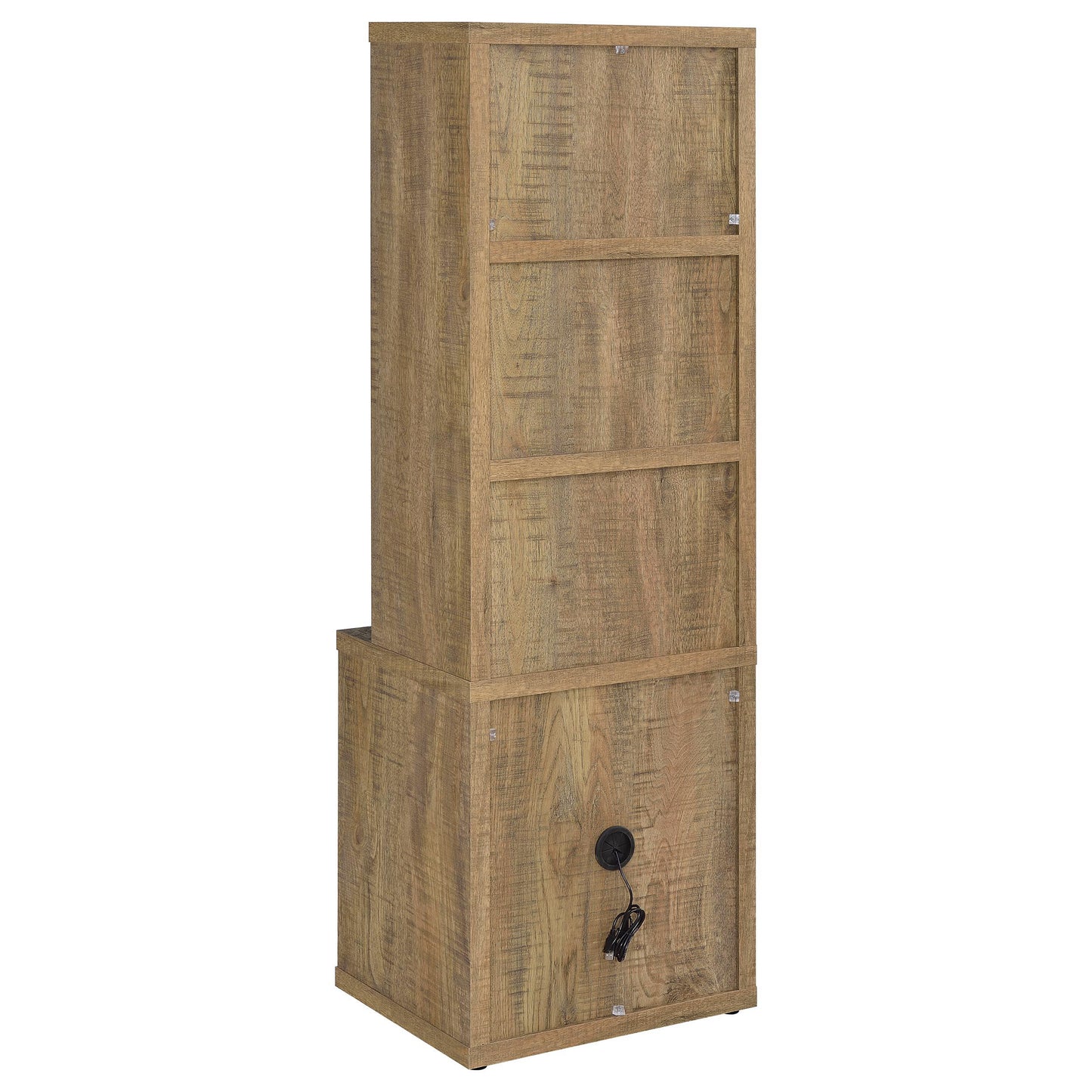  Coaster Furniture Westpark 802693 3-shelf Bookcase USB and Lockable Drawer - Mango IMAGE 5