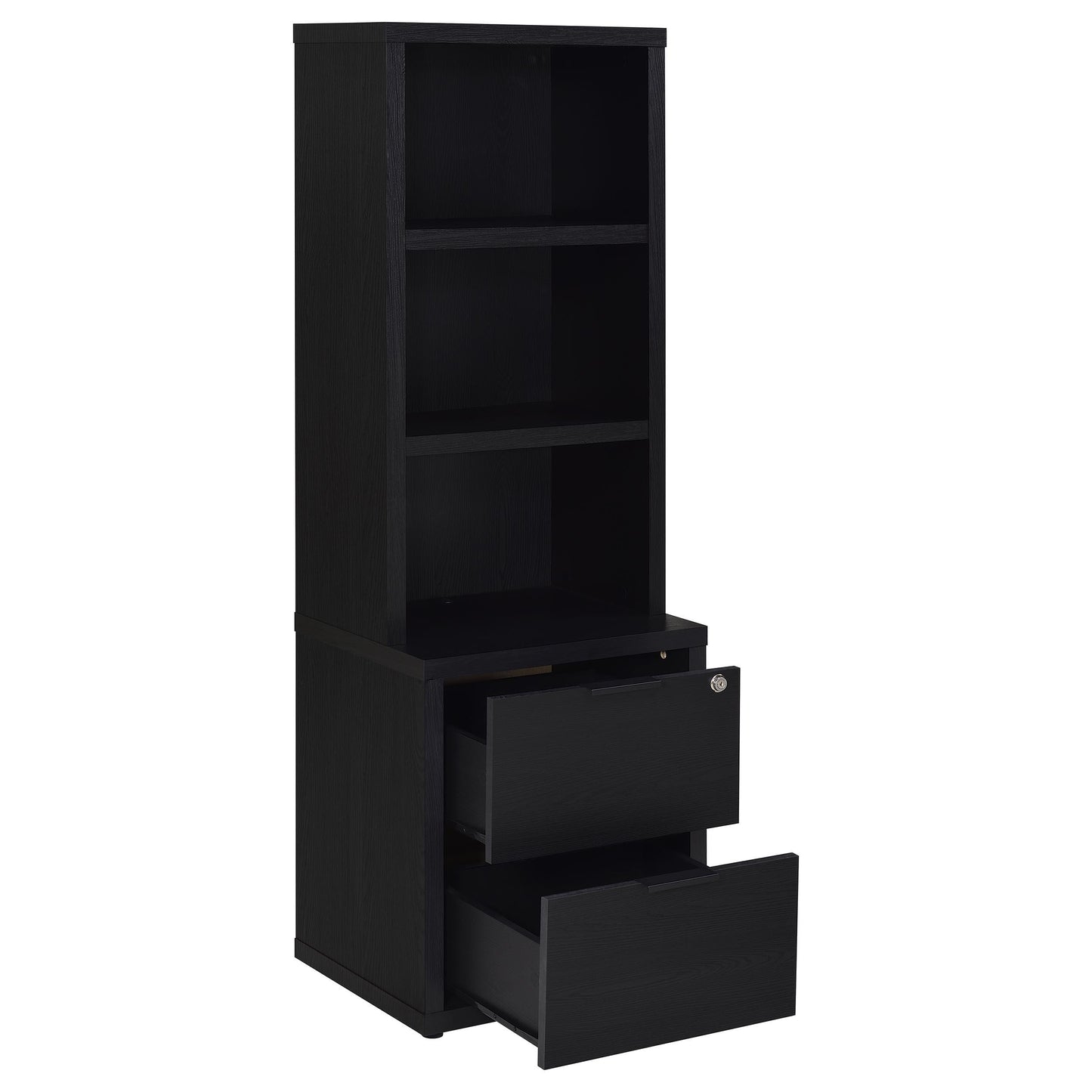  Coaster Furniture Westpark 802703-S3 3-piece Wall Unit Bookcase Set with USB - Black IMAGE 10