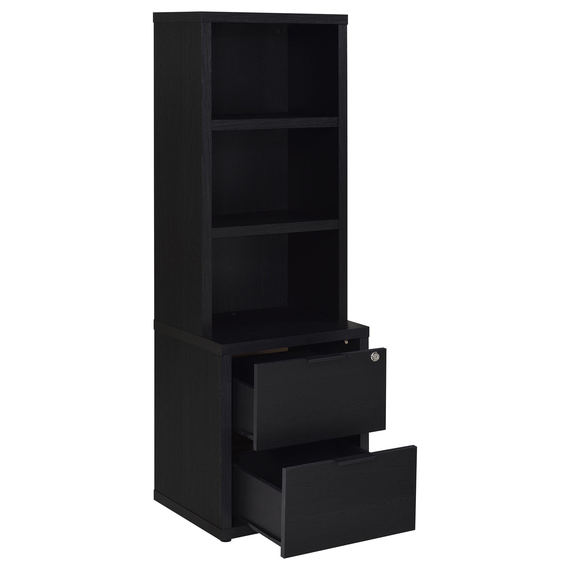  Coaster Furniture Westpark 802703-S3 3-piece Wall Unit Bookcase Set with USB - Black IMAGE 10