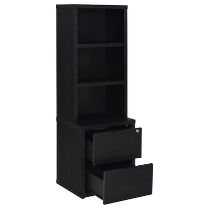  Coaster Furniture Westpark 802703-S3 3-piece Wall Unit Bookcase Set with USB - Black IMAGE 10