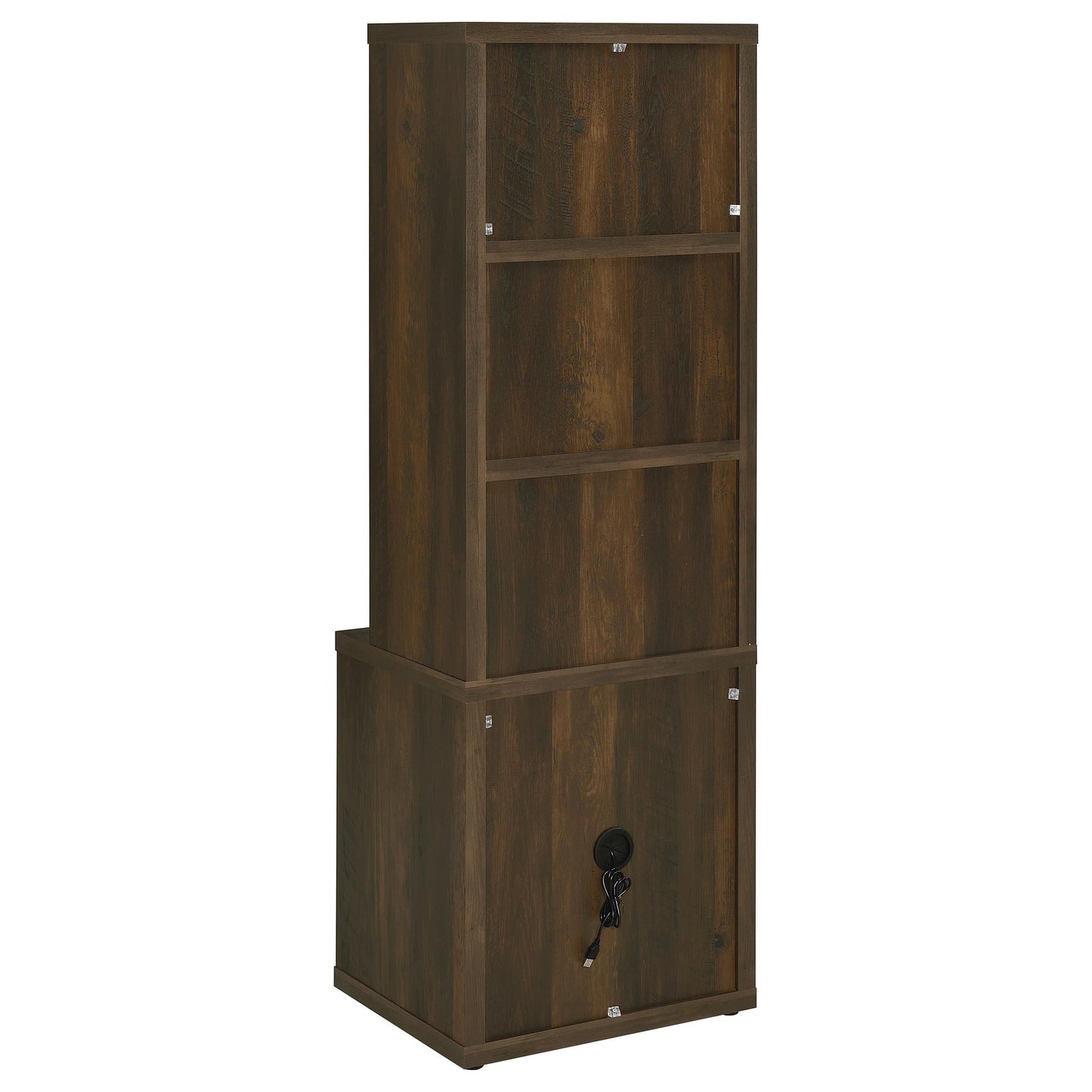  Coaster Furniture Westpark 802713-S3 3-piece Wall Unit Bookcase Set with USB - Dark Pine IMAGE 10