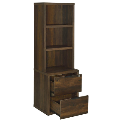  Coaster Furniture Westpark 802713-S3 3-piece Wall Unit Bookcase Set with USB - Dark Pine IMAGE 11