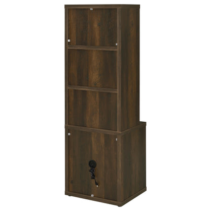  Coaster Furniture Westpark 802713-S3 3-piece Wall Unit Bookcase Set with USB - Dark Pine IMAGE 2