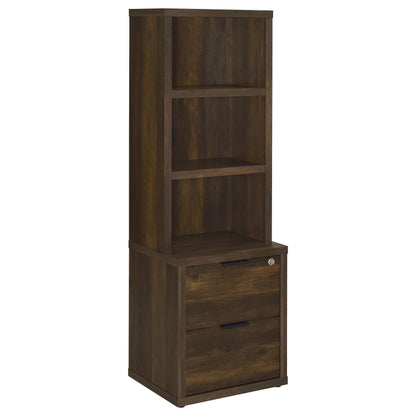  Coaster Furniture Westpark 802713-S3 3-piece Wall Unit Bookcase Set with USB - Dark Pine IMAGE 9