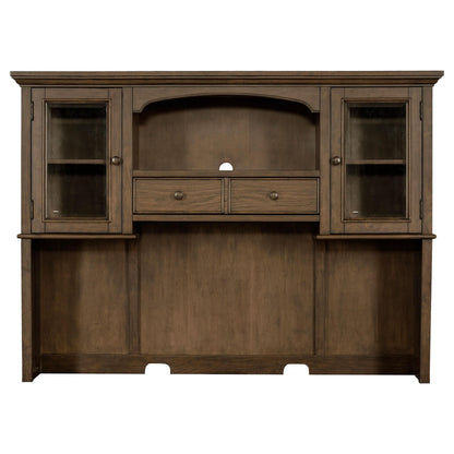  Coaster Furniture Hartshill 881283H 2-door Hutch with Shelves - Burnished Oak IMAGE 3