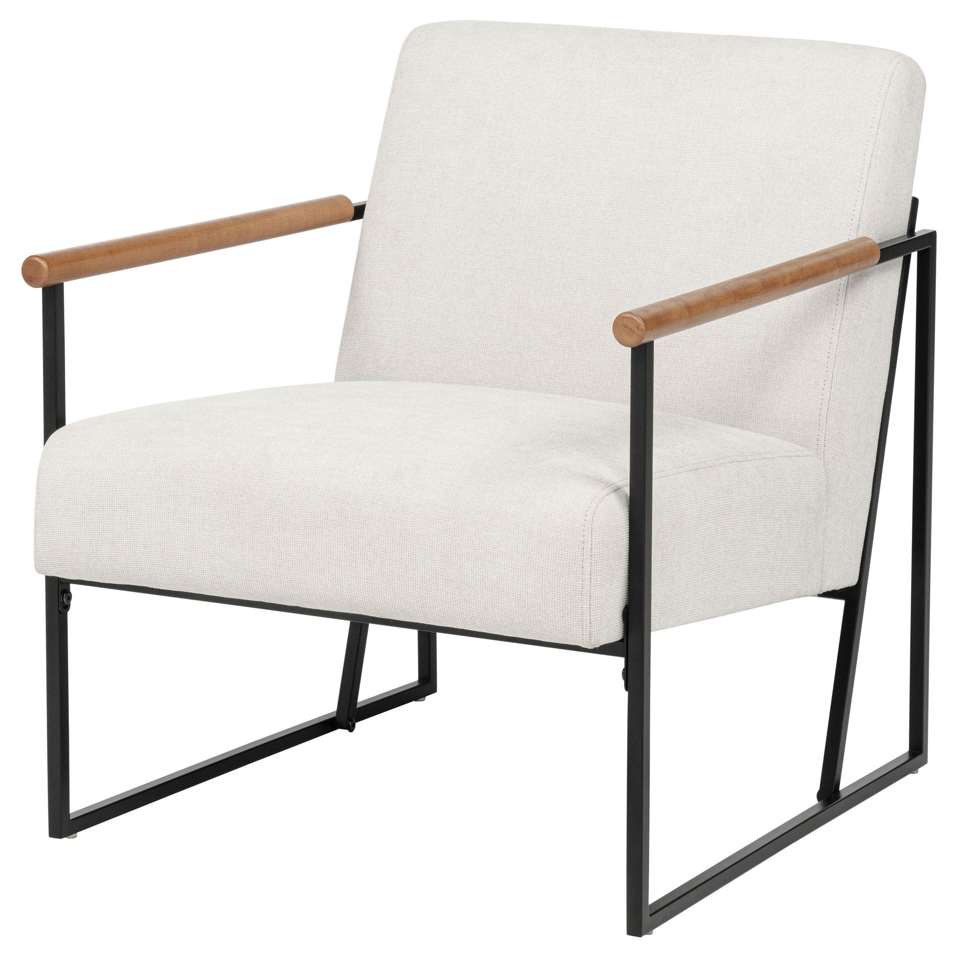  Coaster Furniture Monsen 900648 Fabric Upholstered Metal Frame Accent Chair - Ivory IMAGE 2