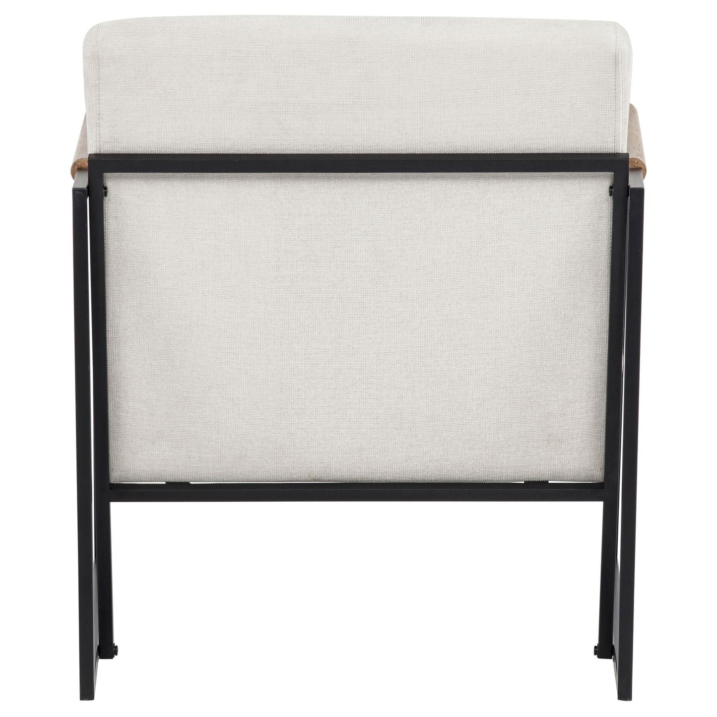  Coaster Furniture Monsen 900648 Fabric Upholstered Metal Frame Accent Chair - Ivory IMAGE 3
