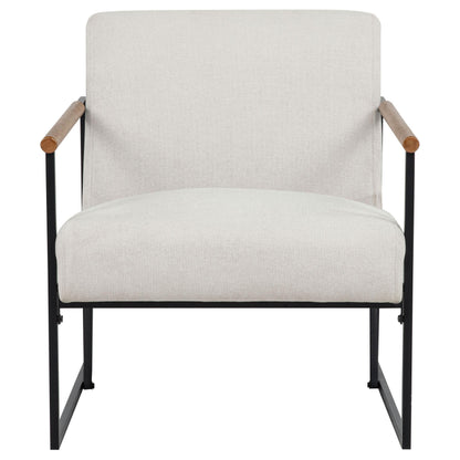  Coaster Furniture Monsen 900648 Fabric Upholstered Metal Frame Accent Chair - Ivory IMAGE 8