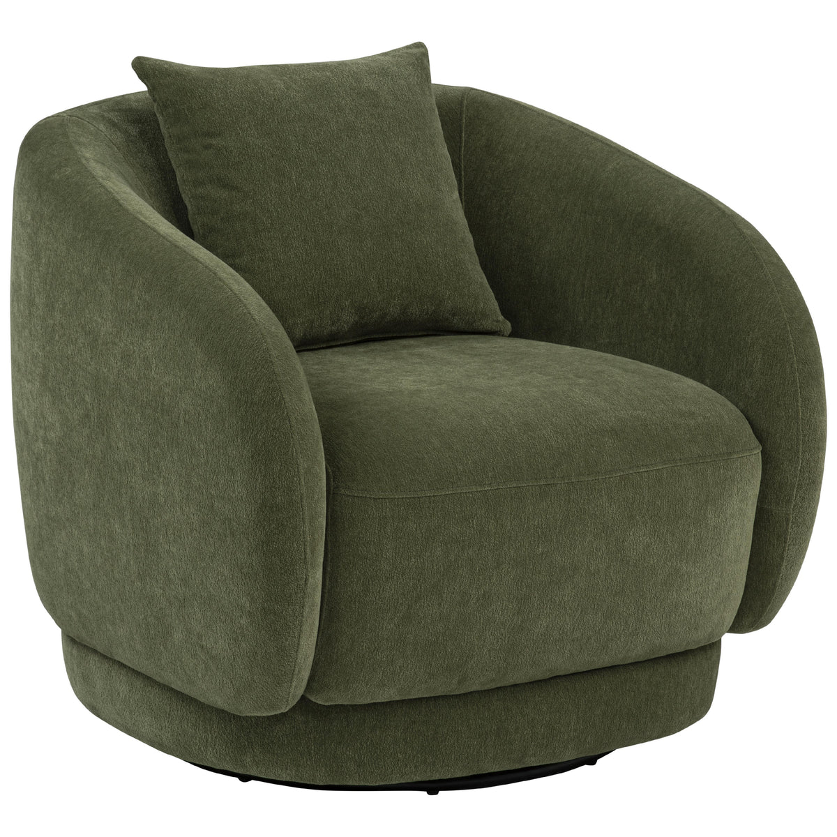  Coaster Furniture Arnaud 902487 Chenille Upholstered Swivel Accent Chair - Green IMAGE 3