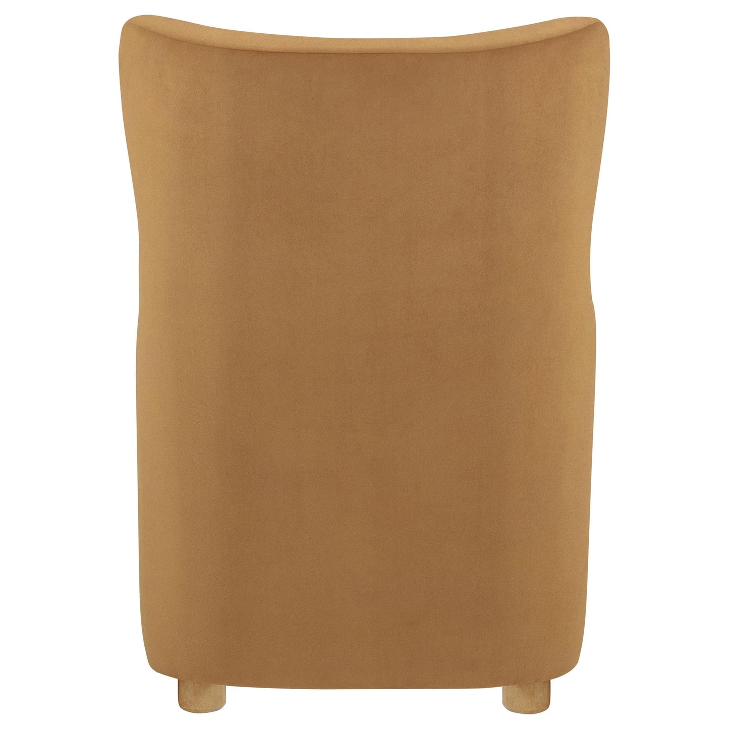  Coaster Furniture Thornton 903176 Velvet Upholstered Wingback Lounge Accent Chair - Cognac IMAGE 1