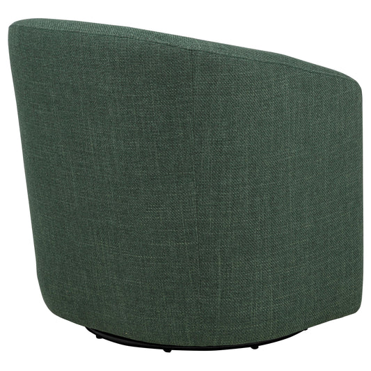  Coaster Furniture Mossbrook 903222 Fabric Upholstered Swivel Accent Chair - Green IMAGE 1