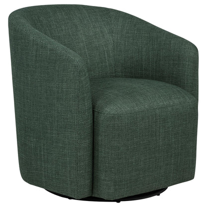  Coaster Furniture Mossbrook 903222 Fabric Upholstered Swivel Accent Chair - Green IMAGE 5