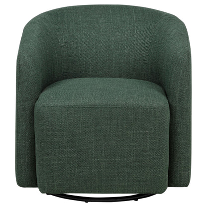  Coaster Furniture Mossbrook 903222 Fabric Upholstered Swivel Accent Chair - Green IMAGE 8