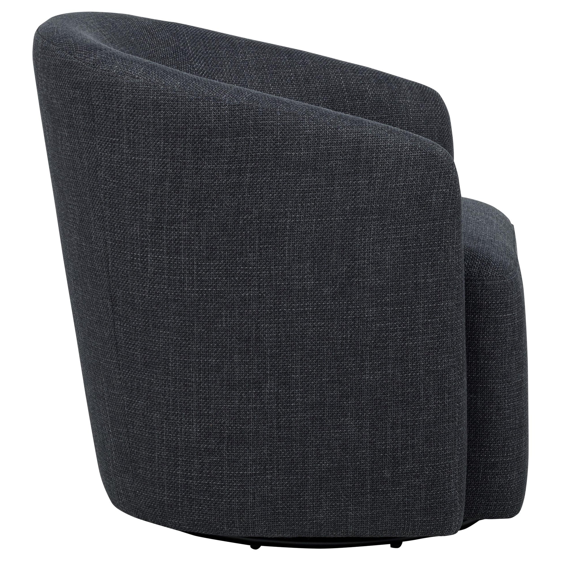  Coaster Furniture Mossbrook 903223 Fabric Upholstered Swivel Accent Chair - Anthracite IMAGE 2