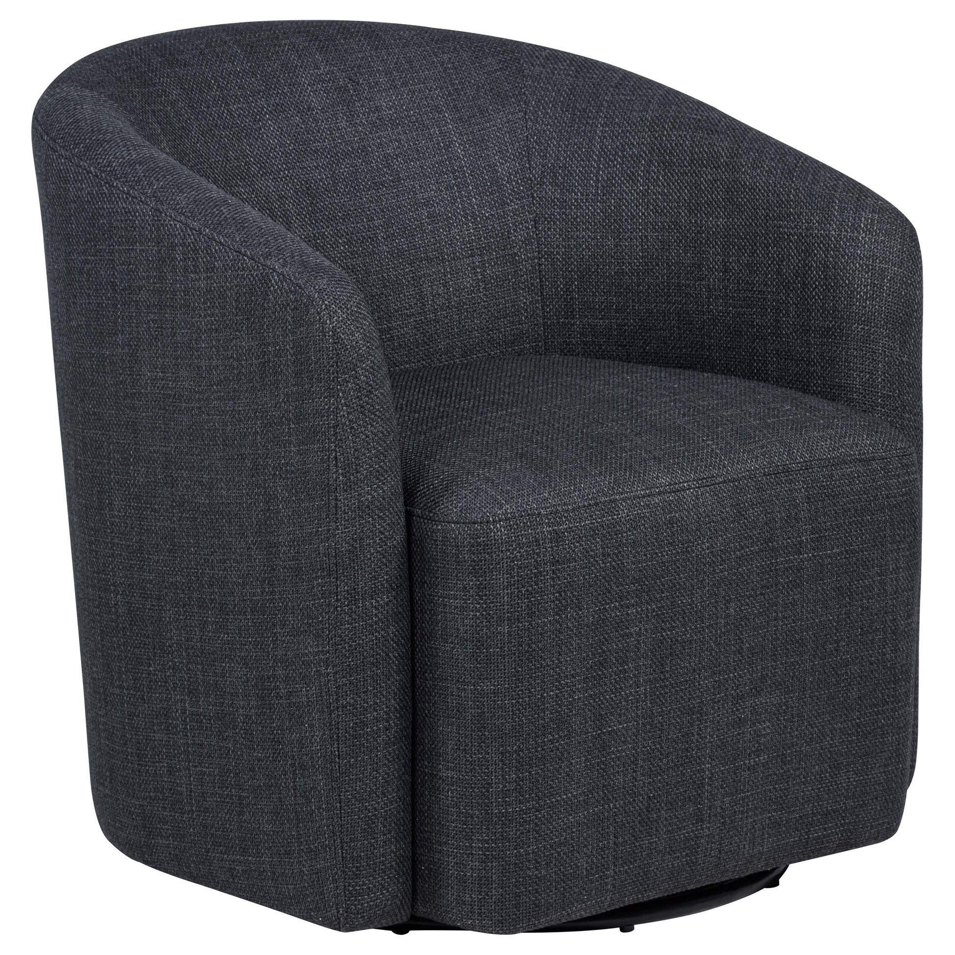  Coaster Furniture Mossbrook 903223 Fabric Upholstered Swivel Accent Chair - Anthracite IMAGE 7
