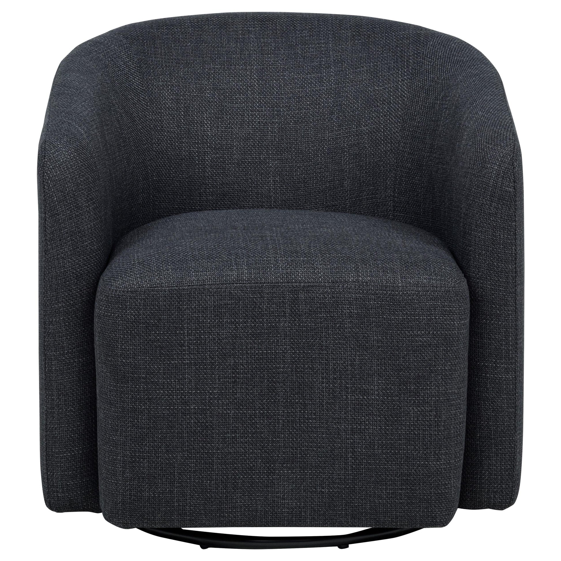  Coaster Furniture Mossbrook 903223 Fabric Upholstered Swivel Accent Chair - Anthracite IMAGE 8