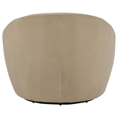  Coaster Furniture Myernick 903228 Velvet Upholstered Swivel Accent Chair - Camel IMAGE 8