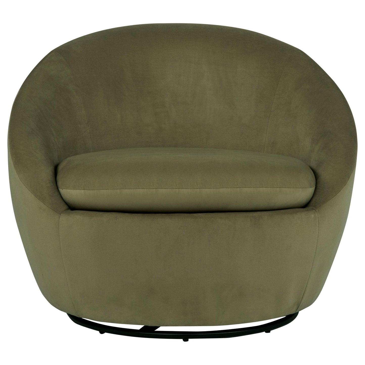  Coaster Furniture Myernick 903229 Velvet Upholstered Swivel Accent Chair - Olive IMAGE 2
