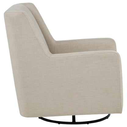  Coaster Furniture Sorrel 903930 Fabric Upholstered Swivel Glider Arm Chair - Latte IMAGE 2